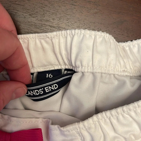 Lands End striped girls swim shorts size 16 - Picture 2 of 4